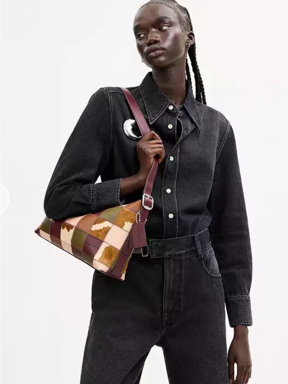 NEW Coach/Coachtopia Slouchy Alter Ego Shoulder/Crossbody Bag (Olive/Merlot) - Picture 7 of 9